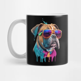 Cool Boxer Sunglasses and Paint Mug